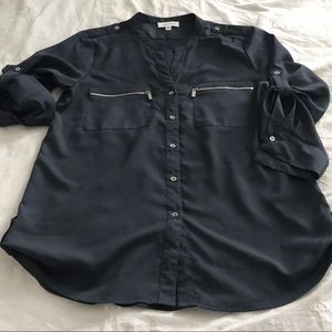Calvin Klein Slate Blue Blouse